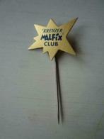 Kreuzer Malfix Club Goudkleurig Blikken Speldje Speld Blik, Ophalen of Verzenden, Zo goed als nieuw, Overige onderwerpen, Speldje of Pin
