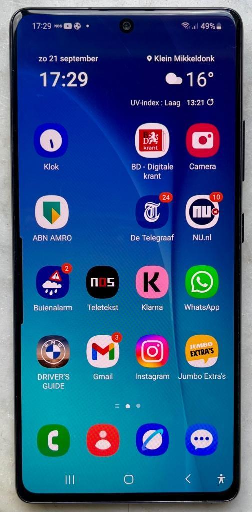 Samsung S10 Lite, Telecommunicatie, Mobiele telefoons | Samsung, Zo goed als nieuw, Galaxy S10, 128 GB, Zonder abonnement, Zonder simlock