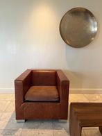 Minotti Fauteuil leer , croco , bruin, Ophalen, Zo goed als nieuw, Modern, 50 tot 75 cm