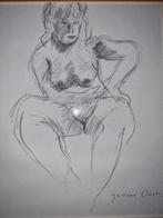 Jeanne Bieruma Oosting Tekening  Uniek werk  Gesigneerd  Afm, Ophalen