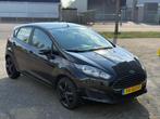Ford Fiësta 1.25 ZWART 5DR 2015 AIRCO APK 10-2026, Auto's, Voorwielaandrijving, Stof, 4 cilinders, Zwart