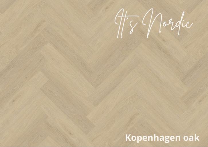 Luxe Eiken PVC Click Vloer | Visgraat of Plank | €17,50 p/m², Huis en Inrichting, Stoffering | Vloerbedekking, Nieuw, Laminaat