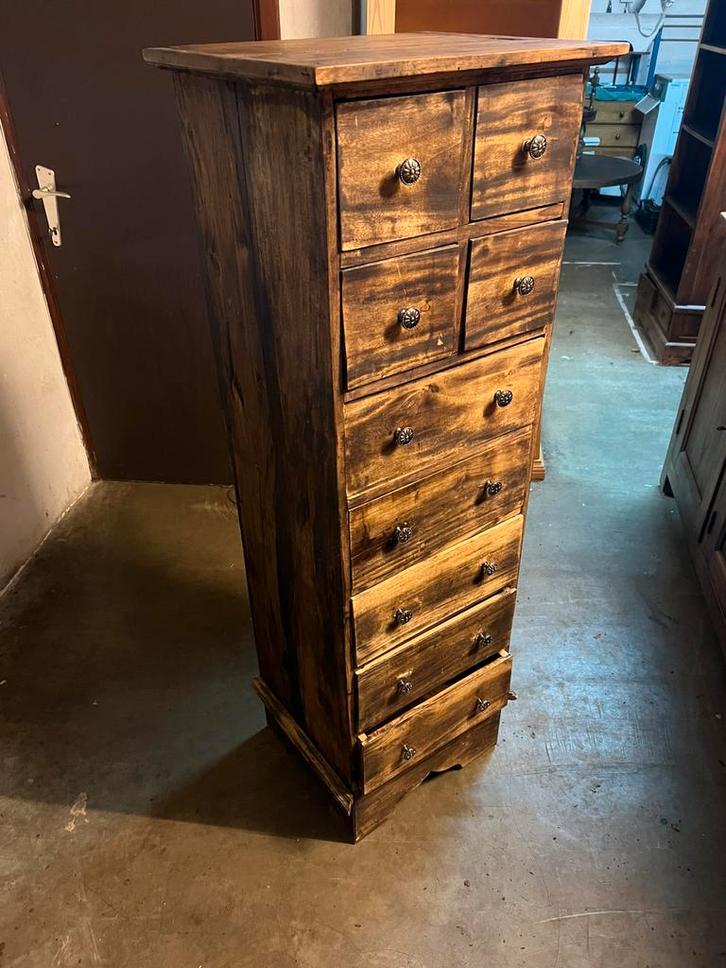 Charmante hoge ladekast, Huis en Inrichting, Kasten | Ladekasten, Zo goed als nieuw, Minder dan 100 cm, 25 tot 50 cm, 5 laden of meer