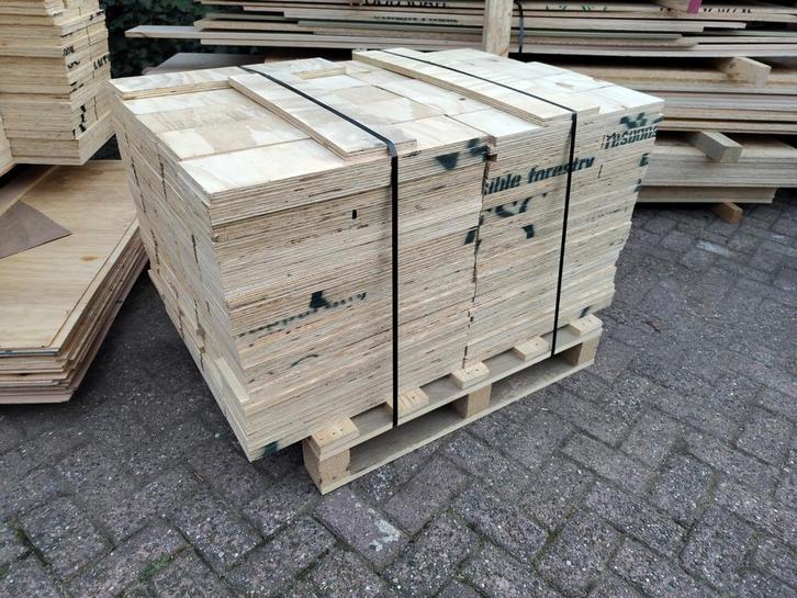 Restpartij Plaatmateriaal: Underlayment, Multiplex, OSB, Doe-het-zelf en Verbouw, Platen en Panelen, Nieuw, Multiplex, Ophalen