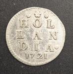 1721 Dubbele Wapenstuiver Holland, Vóór koninkrijk, Zilver, Losse munt, Overige waardes