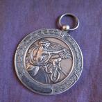 Antieke Verzilverde Jugendstil Medaille Wielersport