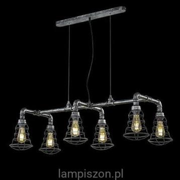 Mancave hanglamp GOTHAM 6st lampen. industrie look beschikbaar voor biedingen