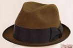 Vintage Gleufhoed Wegener Luxor bruin 55 = S tot XS, Kleding | Heren, Hoeden en Petten, Wegener Luxor, Hoed, Ophalen of Verzenden