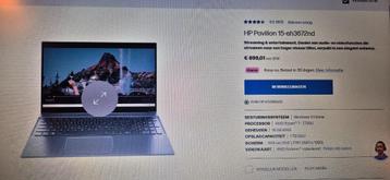 *NIEUW* HP Pavilion 15-eh3672nd + toebehoren beschikbaar voor biedingen