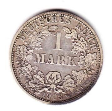 m191 deutsches reich 1 mark 1903 (F)   beschikbaar voor biedingen