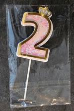 Taarttopper verjaardag 2 jaar - Kroon - nieuw in verpakking, Ophalen of Verzenden, Nieuw
