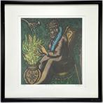 206. Litho, Pjeroo Roobjee – "De verteller", 20e eeuw, Ophalen of Verzenden