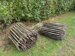 Hekwerk met palen en 2 poorten, Ophalen, Zo goed als nieuw, IJzer, Dubbelstaafmat hekwerk