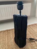 Drijfhout boomstam tafellamp Lampenvoet zwart, Robuust sober landelijk, Ophalen of Verzenden, Zo goed als nieuw, Minder dan 50 cm