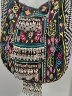 Bohemian Ibiza shopper Aztec tas  borduursel kraaltjes, Sieraden, Tassen en Uiterlijk, Tassen | Schoudertassen, Ophalen of Verzenden