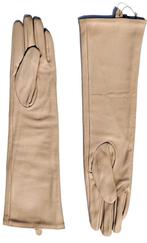Lange leren handschoenen M , 40 cm, Kleding | Dames, Verzenden, Nieuw, Maat 38/40 (M), Handschoenen