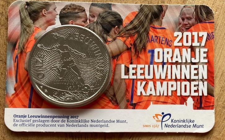 Coincard 2017 Oranje Leeuwinnen Kampioen, Postzegels en Munten, Munten | Nederland, Losse munt, Ophalen
