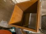 Houten kubussen kastjes, Huis en Inrichting, Tafels | Sidetables, Ophalen, Gebruikt, Minder dan 50 cm, 25 tot 50 cm