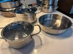 Korkmaz Pannenset - 5 delig, Inductieplaat, Pannenset, Ophalen of Verzenden, Zo goed als nieuw