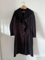 Caroline Biss zwarte faux fur langer winterjas overslagjas, Kleding | Dames, Zwart, Ophalen of Verzenden, Zo goed als nieuw, Maat 36 (S)