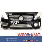 W205 C43 AMG Voorbumper + diamond gril Mercedes C Klasse 201, Gebruikt, Ophalen of Verzenden, Bumper, Mercedes-Benz
