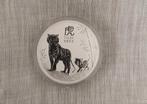 Lunar III–Year of the Tiger 1 troy ounce / 31,03 gram zilver, Ophalen of Verzenden, Zilver