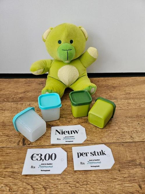 * Tupperware nieuwe vierkante mini potjes 80 ml, Huis en Inrichting, Keuken | Tupperware, Nieuw, Bak of Kom, Groen, Ophalen of Verzenden