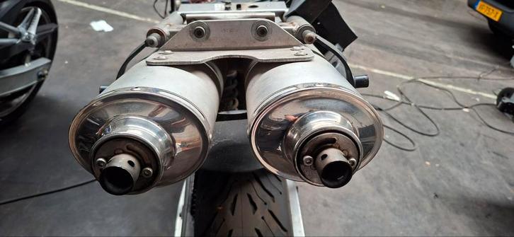 dubbel BOS GT Performance uitlaatsysteem, Auto-onderdelen, Uitlaatsystemen, Honda, Triumph, Gebruikt, Ophalen of Verzenden