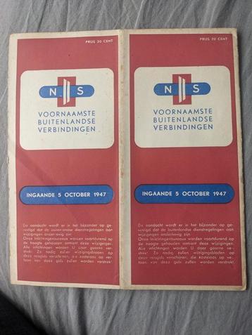 NS buitenlandse verbindingen - 5 oct 1947 beschikbaar voor biedingen