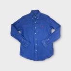 Ralph Lauren heren overhemd maat S (100% linnen), Tweedehands, Blauw, Halswijdte 38 (S) of kleiner, Tweedehands