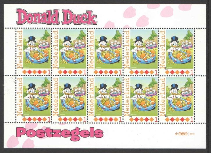 Postzegels Donald Duck, Ontdek Duckstad: Vel 12, Postzegels en Munten, Postzegels | Nederland, Postfris, Na 1940, Ophalen of Verzenden