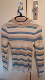 Amisu Gestreepte trui, Katoen, Wit, Ophalen of Verzenden, Zo goed als nieuw, Maat 36 (S)