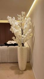 Luxe schelpenvazen met bloesemboom, Ophalen of Verzenden, Zo goed als nieuw