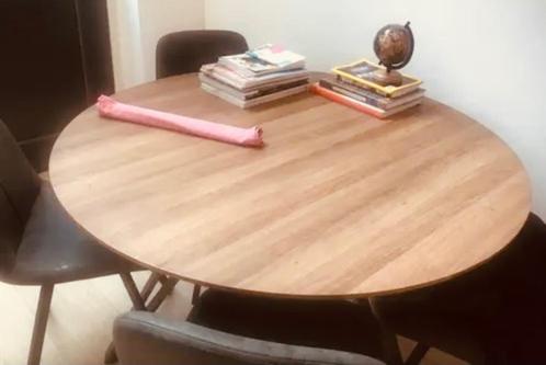 Eettafel met 4 stoelen | Bieden, Huis en Inrichting, Tafels | Eettafels, Zo goed als nieuw, 100 tot 150 cm, 50 tot 100 cm, Vier personen