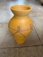 Scheurich grote gele vaas, Huis en Inrichting, Woonaccessoires | Vazen, Gebruikt, Geel, Aardewerk of Porselein, Ophalen of Verzenden