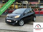 Kia Picanto 1.0 CVVT Airco 5DRS LMV nw apk 3mnd garantie, Stof, Gebruikt, Zwart, Met garantie (alle)