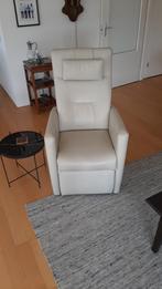 Verstelbare elektrische relax fauteuil, Gebruikt, Leer, Ophalen
