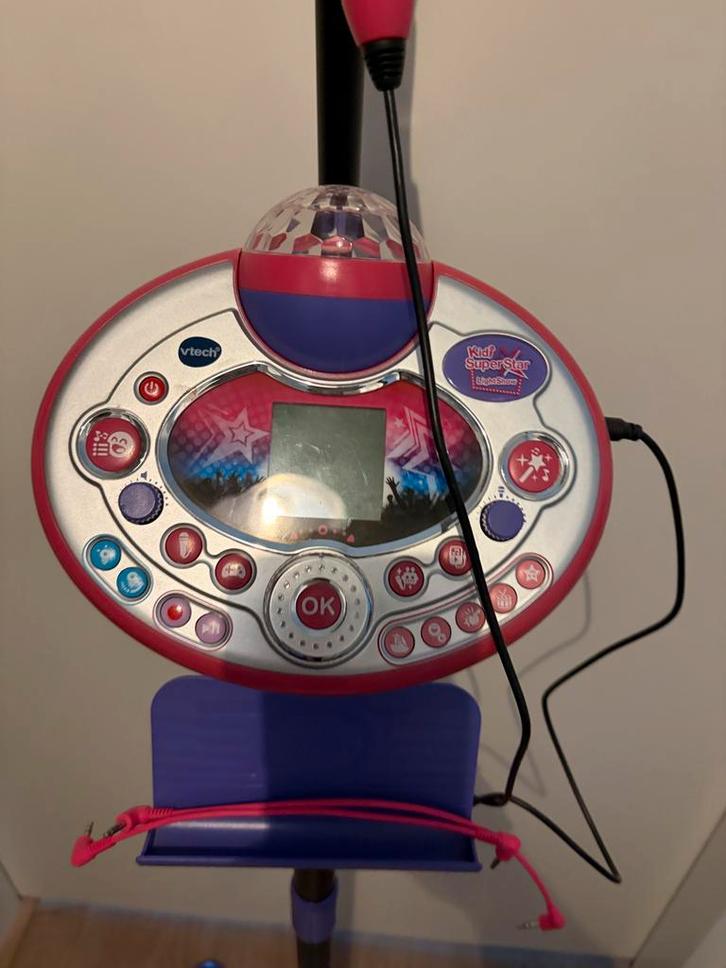Vtech Kidi Superstar Lightshow Microfoon, Kinderen en Baby's, Speelgoed | Vtech, Zo goed als nieuw, Ophalen