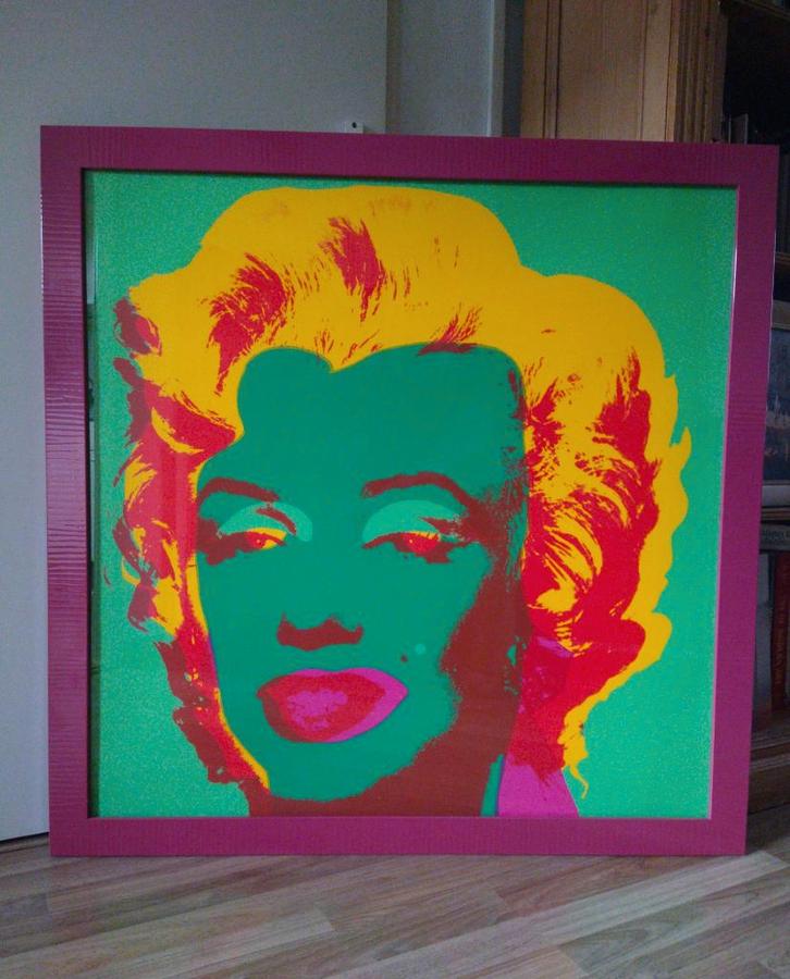 Zeefdruk Marilyn Monroe - Andy Warhol - 91x91 cm, Antiek en Kunst, Kunst | Litho's en Zeefdrukken, Ophalen of Verzenden