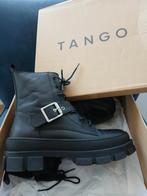 Tango Romy Well New 11-A Zwarte Leren Laarsjes - Maat 37, Tango, Zwart, Lage of Enkellaarzen, Nieuw