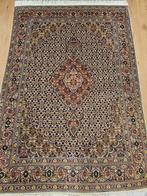 Vintage handgeknoopt perzisch tapijt tabriz 50raj met zijde, Info@SlatsAntiek.nl, 100 tot 150 cm, Perzisch, Ophalen of Verzenden