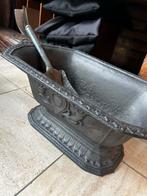 Antieke Bronsen Kolenkit met Schep, kolenbak, Ophalen, Brons