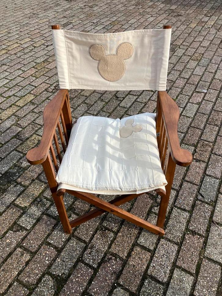 Houten Regisseursstoel met Kussen, Huis en Inrichting, Stoelen, Gebruikt, Eén, Hout, Bruin, Ophalen