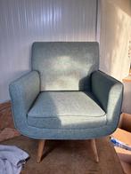Fauteuil lichtblauw, Ophalen, Zo goed als nieuw, 75 tot 100 cm, 50 tot 75 cm
