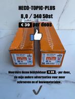 HECO TOPIC PLUS VOLDRAAD 8.0 MAAL 340 ZINK NIEUW TX40, Doe-het-zelf en Verbouw, IJzerwaren en Bevestigingsmiddelen, Ophalen, Nieuw