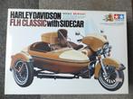 Harley-Davidson FLH Classic with sidecar 1:6 Tamiya, Hobby en Vrije tijd, Modelbouw | Auto's en Voertuigen, Ophalen, Nieuw, Tamiya