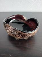 Murano Schaaltje Aubergine met Goud, Antiek en Kunst, Antiek | Glas en Kristal, Ophalen of Verzenden