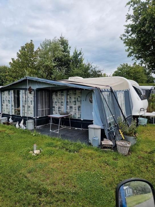 Hobby 650, Caravans en Kamperen, Caravans, Particulier, tot en met 4, 1500 - 2000 kg, Rondzit, Hobby, Airco, Luifel, Ophalen of Verzenden