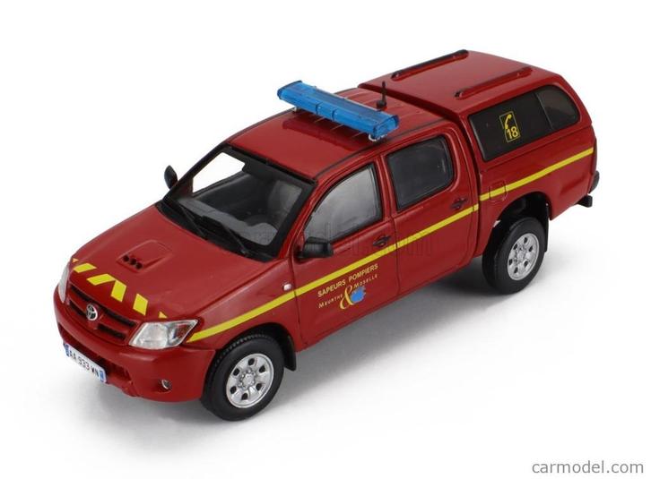Atlas 1:43 Toyota Hilux Closed Meurthe & Moselle 2014 brandw, Hobby en Vrije tijd, Modelauto's | 1:43, Nieuw, Auto, Overige merken