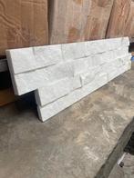 Natuursteen muurstrips Milky White 10,62m2, Ophalen, Nieuw, Overige materialen